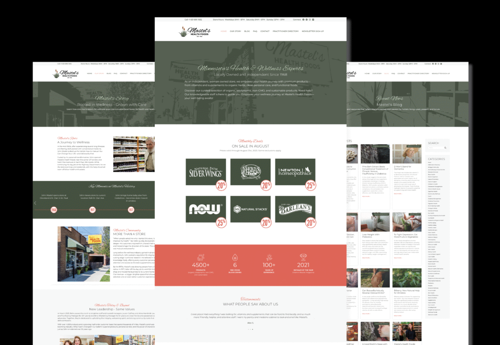 Mastel's Health Foods Website